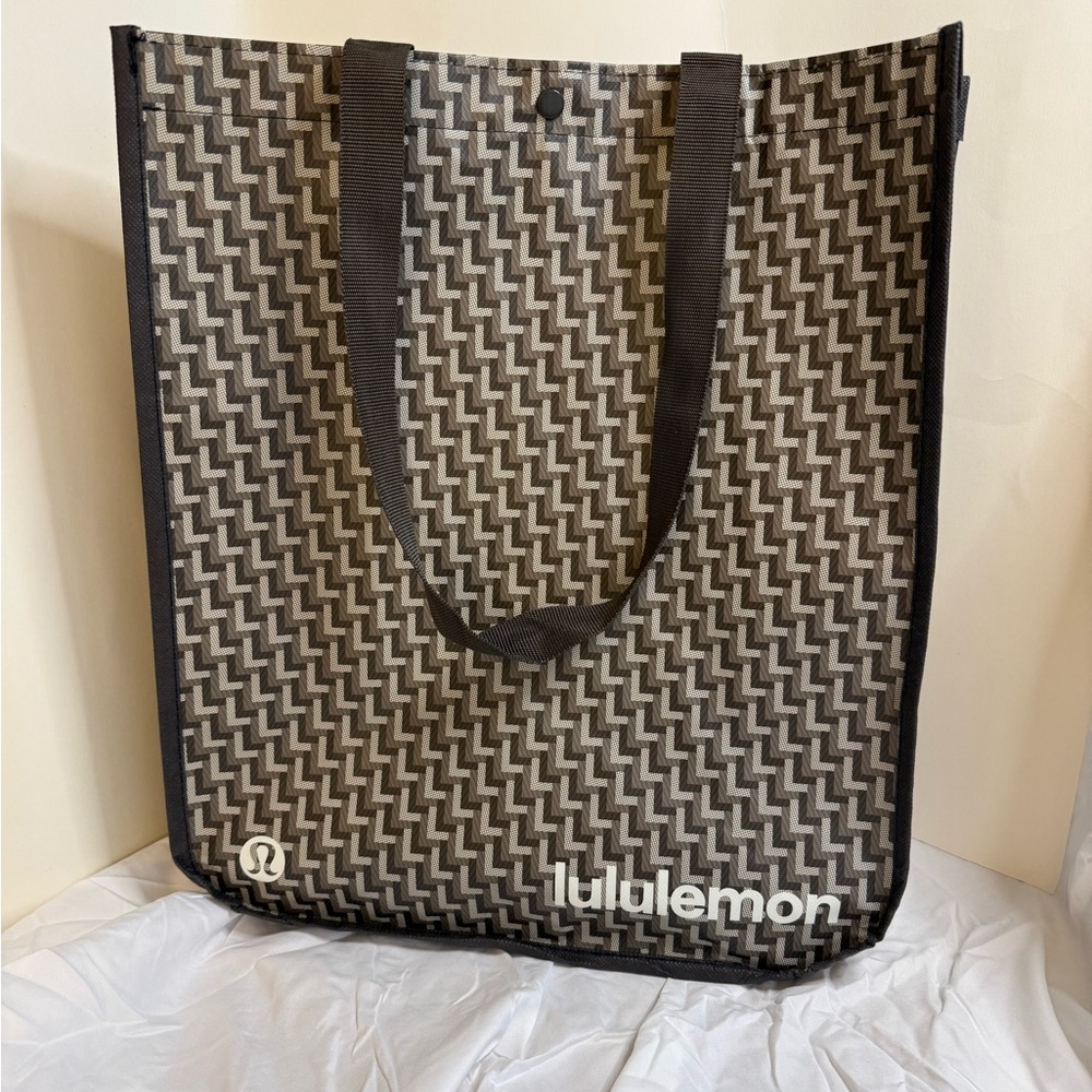 Lululemon Brown Reusable Shopping Bag